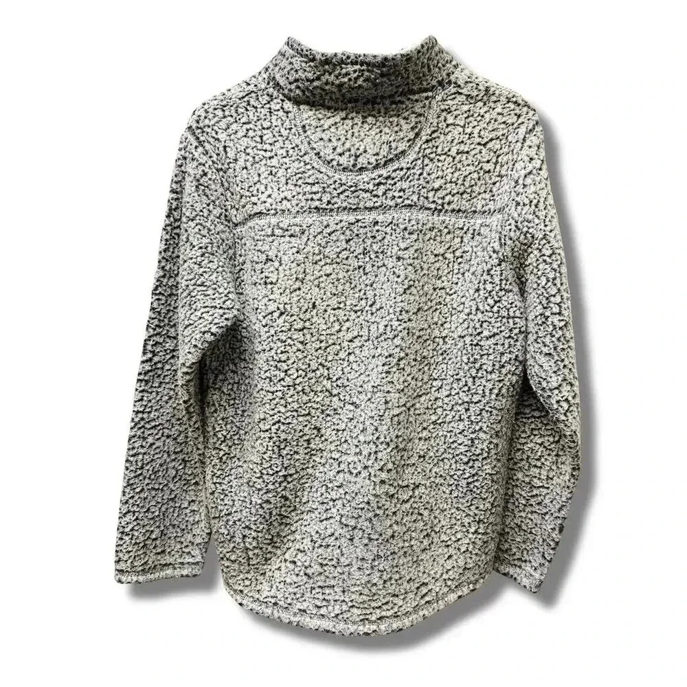 Wonder Nation Boys XL Gray Sherpa Pullover Hoodie Long Sleeve - Picture 3 of 6